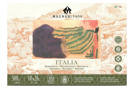 Block Acuarela Magnani Italia Grano Fino 300g