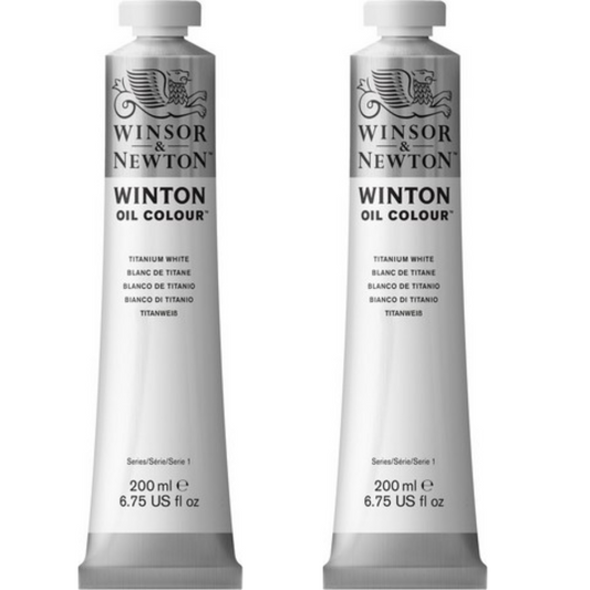 Óleo Winton Winsor & Newton Twin Pack Blanco de Titanio 200ml