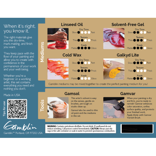 Set Medios Oil Painting Musts Gamblin