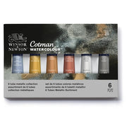 Set de Acuarela Metálica Cotman Winsor & Newton 6 pzs