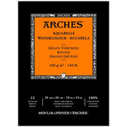 Pad para Acuarela Grano Grueso Arches 300g 100% algodón