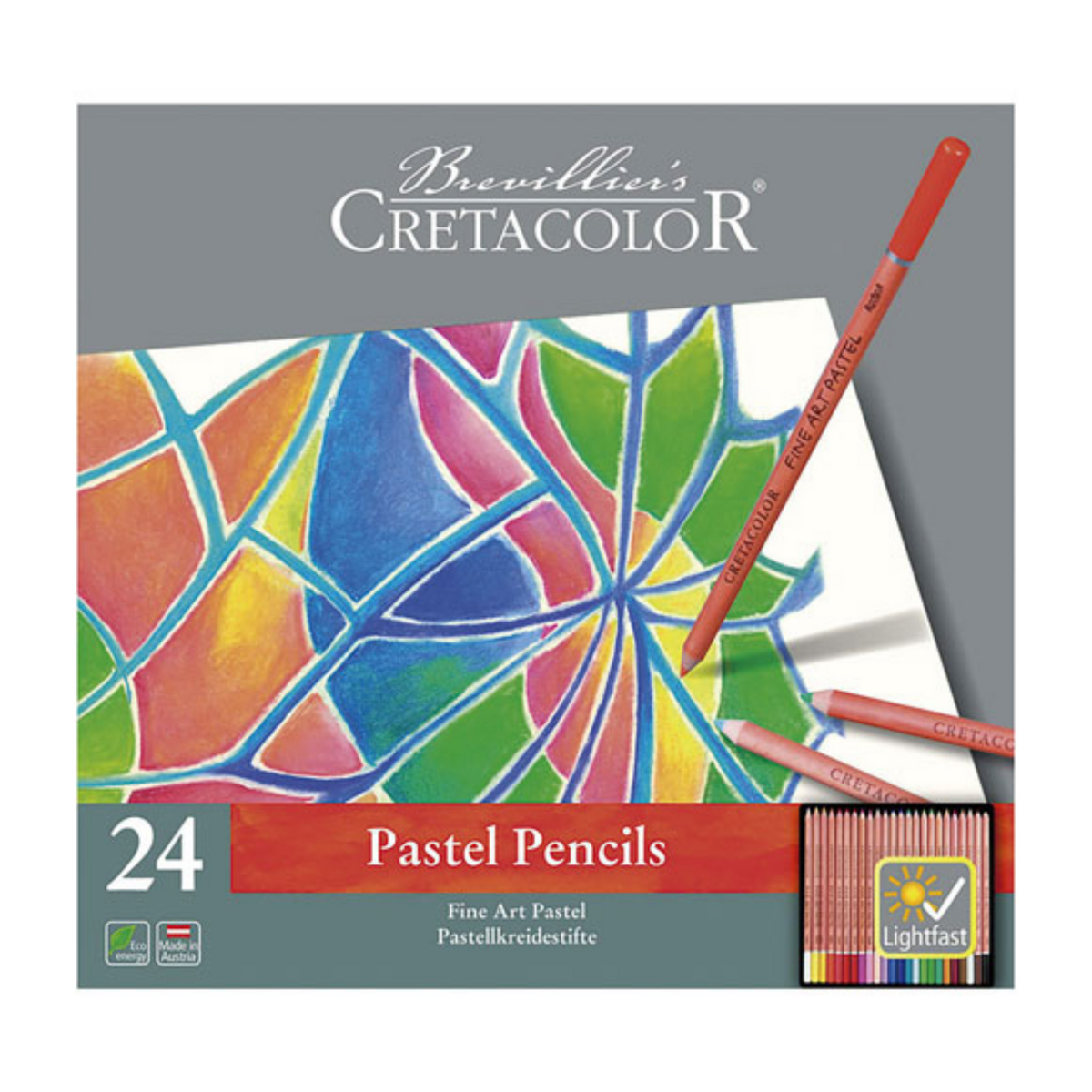 Lápices Pastel Fine Art 24 colores Cretacolor