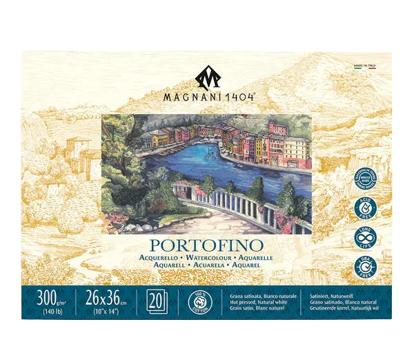Block Acuarela Magnani Portofino Grano Satinado 300g