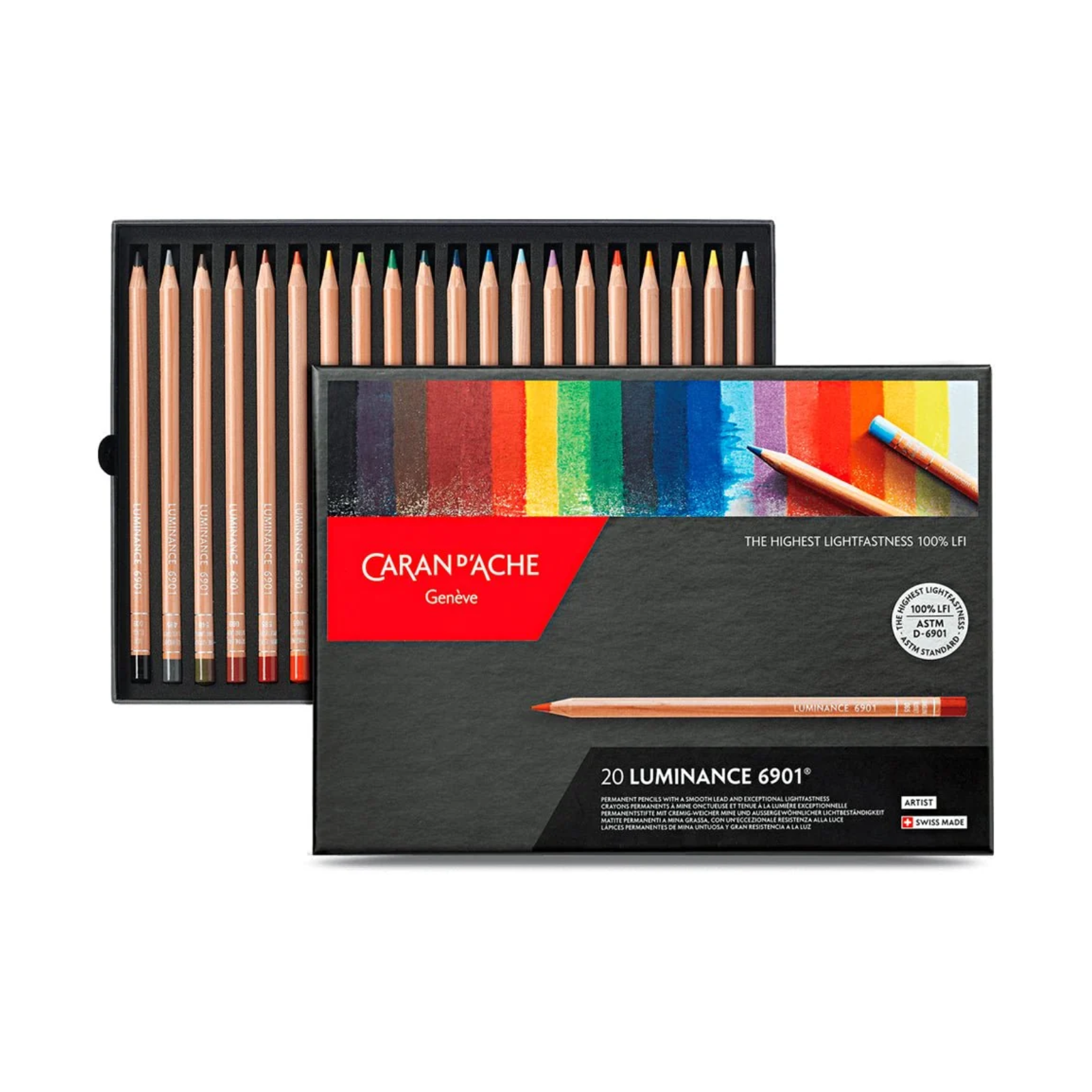 Lápices de Color Luminance 20 Colores Caran d'Ache