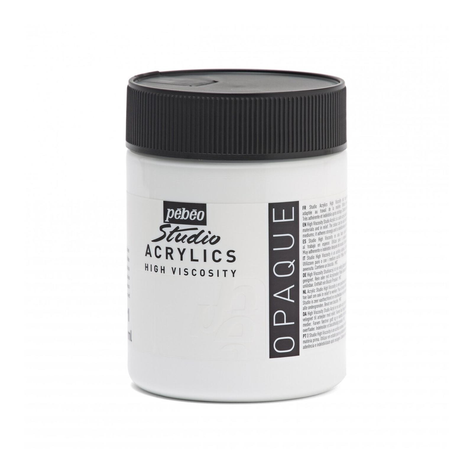 Pintura Acrílica Studio Blanco de Titanio 500ml Pebeo