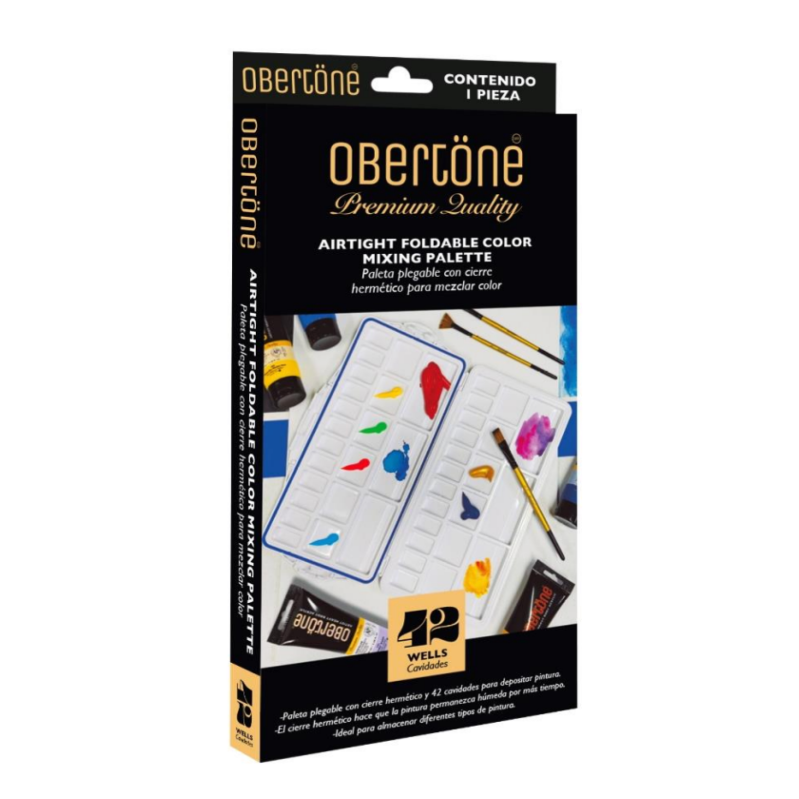 Paleta Plegable Cierre Hermético Obertone