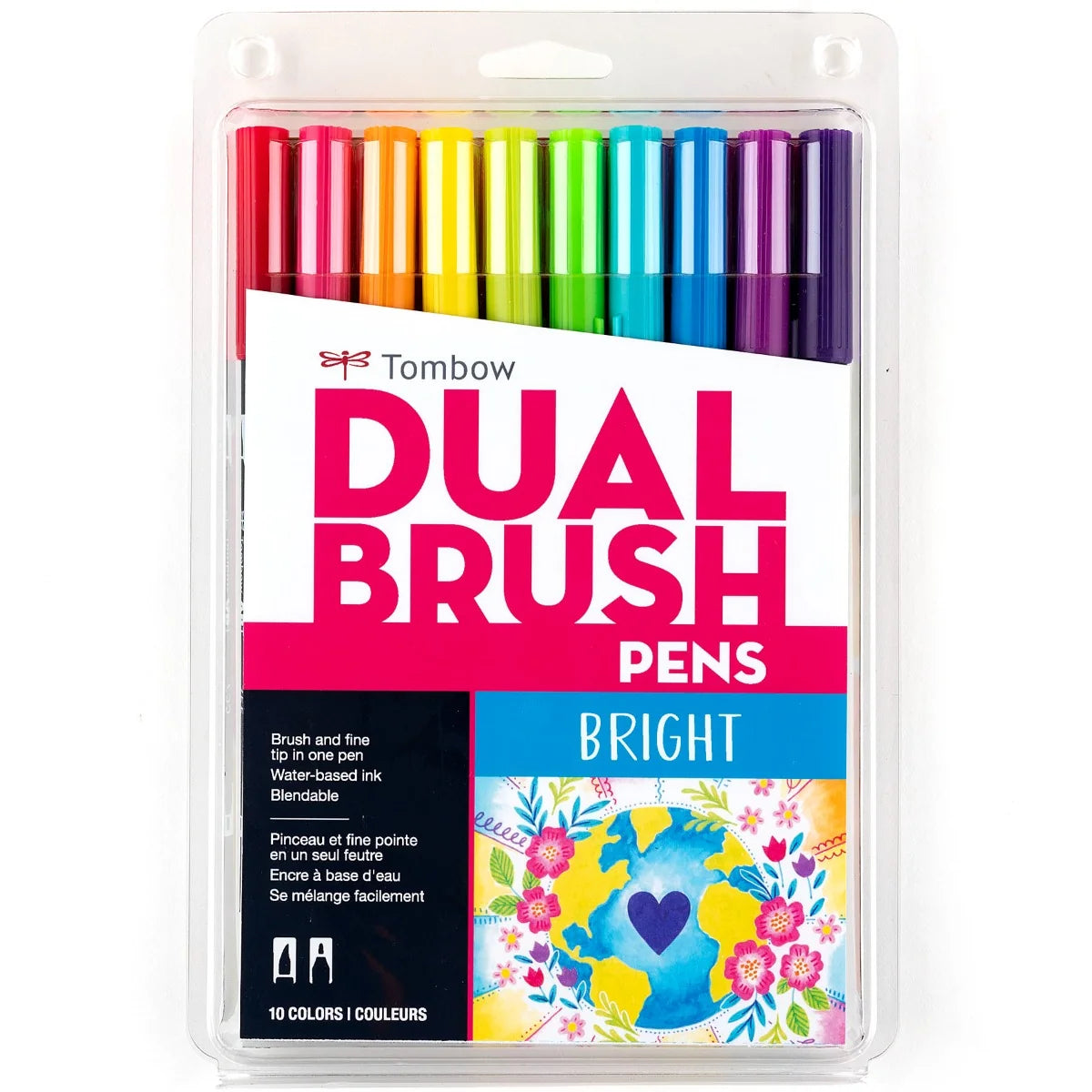 Set 10 Marcadores Brillantes Dual Brush Tombow