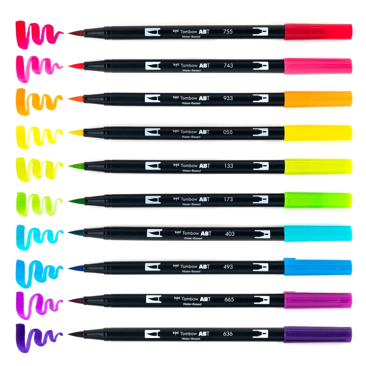 Set 10 Marcadores Brillantes Dual Brush Tombow