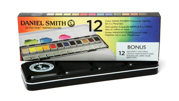 Set de Acuarela Profesional Daniel Smith 12 medias pastillas