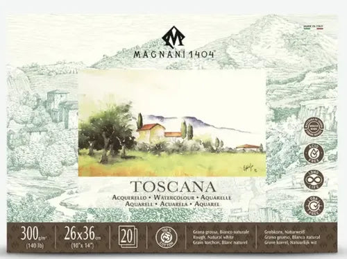Block Acuarela Magnani Toscana Grano Grueso 300g