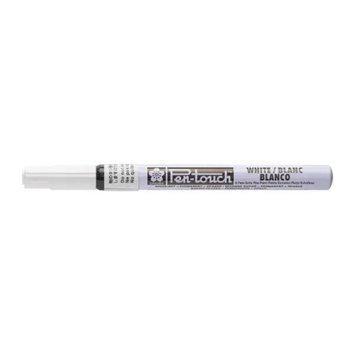 Marcador Pen Touch Blanco Punta Fina Sakura