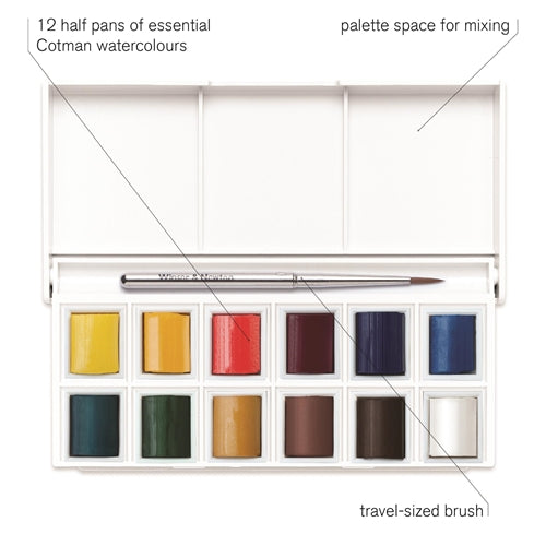 Set Acuarela 12 Cotman Winsor & Newton